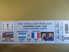 FIFA WORLD CUP FINAL 2022, ARGENTINA vs FRANCE 12-18-2022, QATAR, REPRO-TICKET