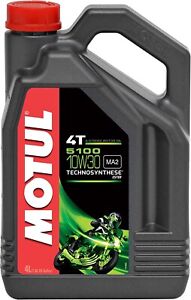 MOTUL - 5100 10W30 4T, 4 Liter, 4 Stroke Motorcycle Oil 104063