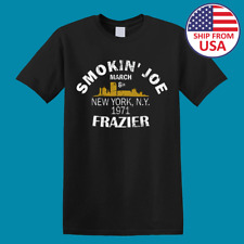 Smokin' Joe Frazier Boxing Legend Men's Black T-shirt Size S to 5XL