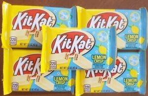 Lot Of 5!!  Kit Kat Easter LIMITED EDITION Lemon Crisp 1.5 oz Bars! NEW!