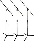 Ultimate Support MC-40B Pro 3-Pack Mic Stand with Boom, Black