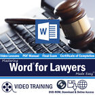 Learn WORD for Microsoft 365 FOR LAWYERS Training Tutorial DVD-ROM Course