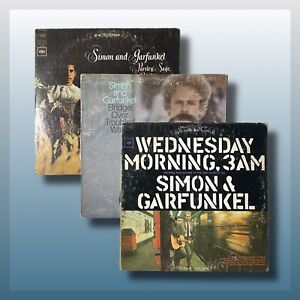 New ListingSimon & Garfunkel 3x LP Lot, Wednesday Morning Parsley Sage Vinyl Tecord Album
