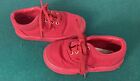 Vans Lace Up Shoes Size Toddler 6. Color Red Barely Worn In Excellent Condition!