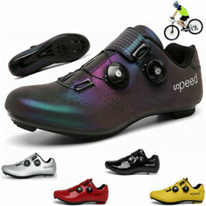 Mens Road Bike SPD Shoes MTB Cycling Shoes Self-Locking Racing Bicycle Sneakers