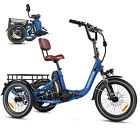 ADDMOTOR CITYTRI E-310 Plus Electric Trike 750W 48V 20Ah Folding 3 Wheel E-bikes