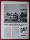 11/1961 PUB SOLAR AIRCRAFT TRUCK MOUNTED T-350 GAS TURBINE ENGINE ORIGINAL AD