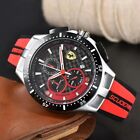 Mens Luxury Watch Scuderia Ferrari Men's Black / Red Silicone Strap 44 mm Watch