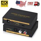 US Audio Extractor Converter 4K@60Hz HDMI to HDMI & Optical SPDIF+RCA L/R Stereo