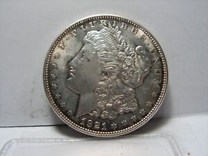 New Listing1921 - P Morgan Silver Dollar Error. Die Crack and Missing Tail Feathers