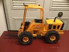 Vintage Tonka Mighty Forklift XMB-975 1975 Orange Great Working Condition 20.5”.