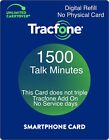 TracFone 1500 Minutes Prepaid Add On Refill Card, Only For Smartphones.