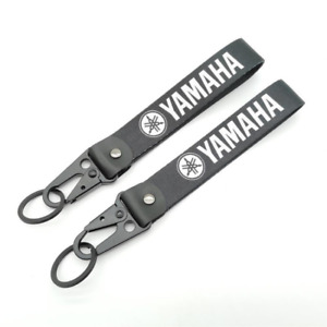 NEW Yamaha Motorbike Wrist Strap Keychain Lanyard Black Ideal Gift UK