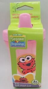 Sesame Street Beginnings Elmo Sippy Cups 8oz Spill Proof BPA FREE New
