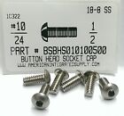 #10-24x1/2 Button Head Hex Socket Cap Screws Stainless Steel (30)