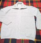 VTG Clipper Mist Men's Full Zip Cardigan Sweater Made USA Sz L