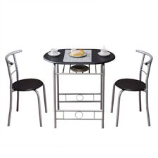 New Listing3 Piece Dining Set Table 2 Chairs Bistro Pub Home Kitchen Breakfast Furniture