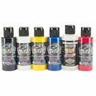 Createx Wicked Colors Primary Acrylic Airbrush Paint Set Six 2oz Bottles W101-00