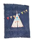 Teepee Crib Bedding Comforter by NoJo Southwestern Sherpa Embroidered BEAUTIFUL!
