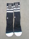 Stance mens Cotton Casual Crew Socks Black 2 Pairs Large 9-13 New With Tags