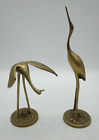 New ListingMid Century Brass Crane Statues Egret Stork Heron Bird Figurines Pair Korea MCM