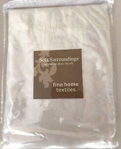 Soft Surroundings  60x108 top tie sheer (4 Sheers Packaged Individually) White