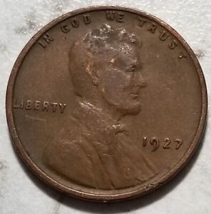 1927 P Philadelphia U.S. Lincoln Wheat Penny Free S&H BIN323