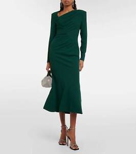 Roland Mouret Long Sleeve Rouched Midi Dress for Women
