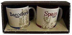 Starbucks Set of 2 Barcelona Demitasse Espresso Cup Mug 3 oz NIB