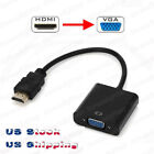 HDMI Male to VGA Female Video Cable Cord Converter Adapter For PC DVD HDTV 1080P