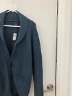vintage Gap Cardigan Sweater  Blue Shawl Collar Button men's adult small NWT