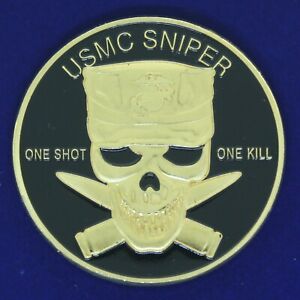 USMC Sniper Skull Challenge Coin CC9