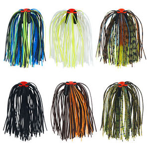 50 Strands Silicone Jig Skirts Fishing Lure Accessories for Buzzbait Spinnerbait