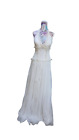 Tulle Overlay Wedding Gown , Sz 8-14  , size M - L ,  A Line Halter  Top
