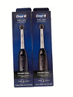 Oral-B Pro 100 Battery Powered Toothbrush Charcoal Infused Bristles Black 2PACK