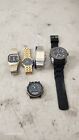 LOT OF 5 WATCHES SEIKO, CONSORT, SWISS LEGEND, EXECUTIVE FOR PARTS