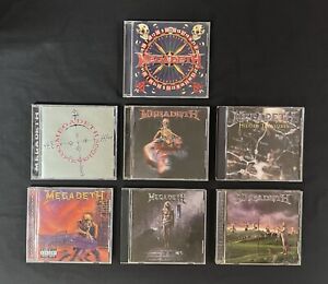 Megadeth Lot - 7 CDs Peace Sells, Extinction, Punishment, Cryptic, Treasures…