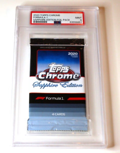 2020 Topps Chrome Sapphire Formula 1 F1 Racing Factory Sealed Pack Graded PSA 9