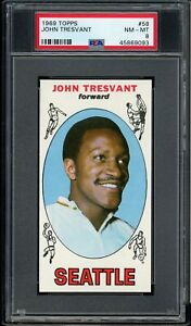 New Listing1969 Topps Basketball John Tresvant #58 PSA 8