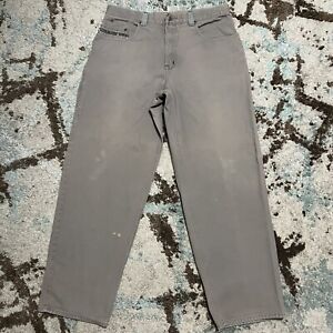 Vintage Pelle Pelle Baggy Carpenter Jeans Size 37x32 Gray Distressed
