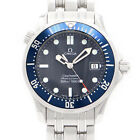 OMEGA Seamaster Professional 300 2561.80 Date Blue Steel Wristwatch Men Quartz