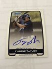 New Listing2012 Bowman Chrome Draft Auto RC Rookie Tyrone Taylor Autograph Refractor Signed