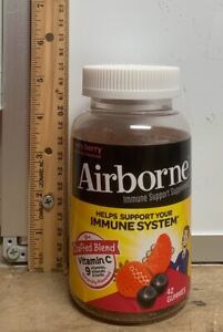 AIRBORNE - VERY BERRY IMMUNE SYSTEM GUMMIES - 42 COUNT - EXP 04/2024