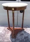 Mahogany Marble Top Plant Stand  (PS241)