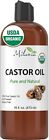 Premium Organic Castor Oil - 100% Pure and Hexane-Free Cold-Pressed Beauty