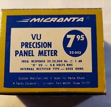 Vintage Micranta Vu Precision Panel Meter 22-053  NIB