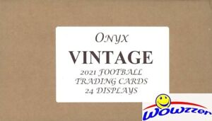 2021 Onyx Vintage Football Factory Sealed HOBBY 24 Box CASE-48 ON-CARD AUTOGAPHS