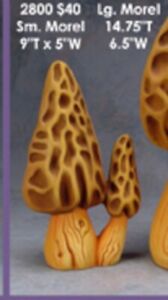 Mushroom Ceramic Mold Morel Mushrooms for Garden Clay Magic 2800 EXCELLENT 9x5