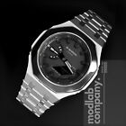 New 2024 Silver Custom Casio G-Shock GA2100 Mod Watch Casioak Gift For Man