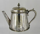 THE BELFAST CENTRAL HOTEL CO LTD - Victorian Silver Plate Tea Pot - Elkington Co